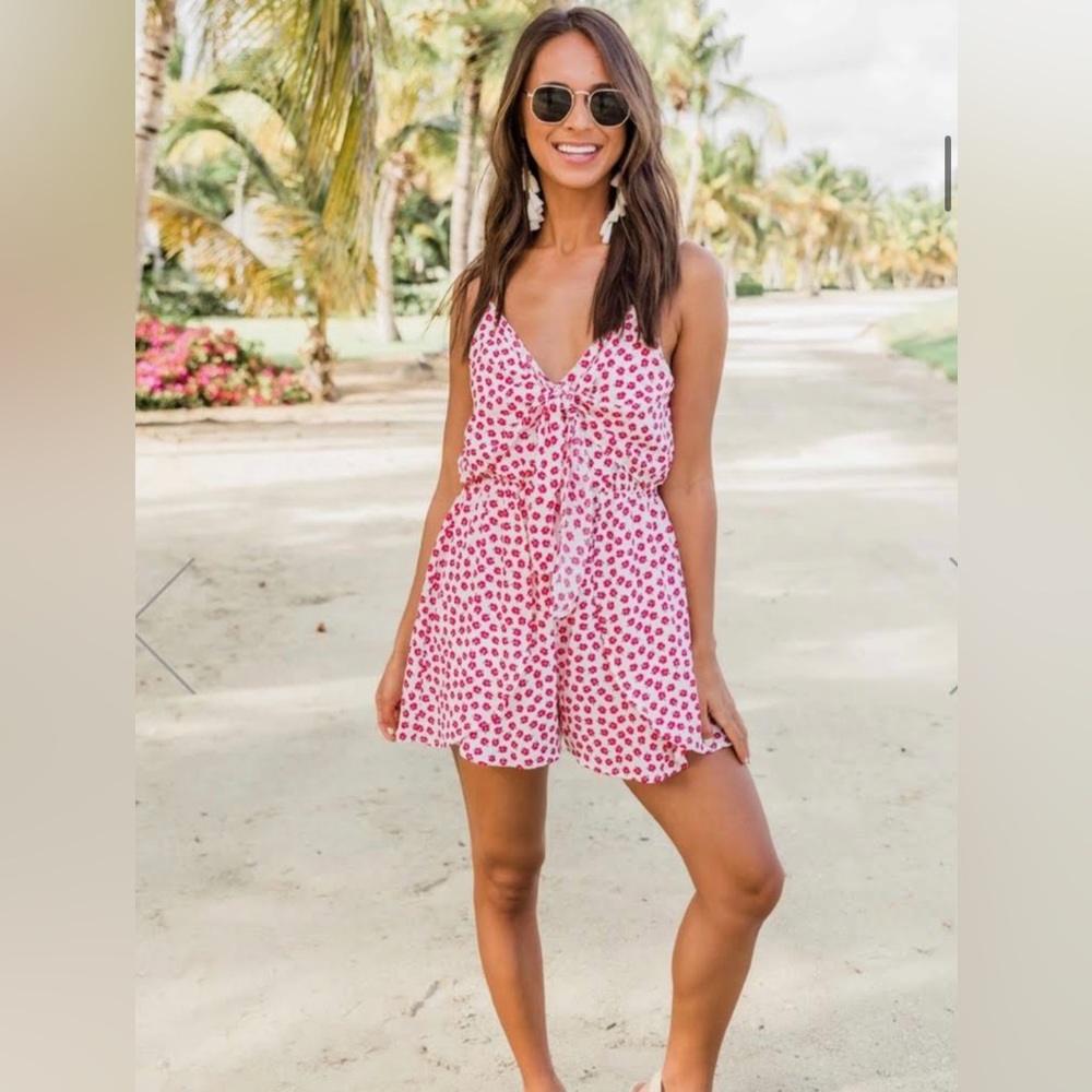 Romantic Blooms Floral Romper